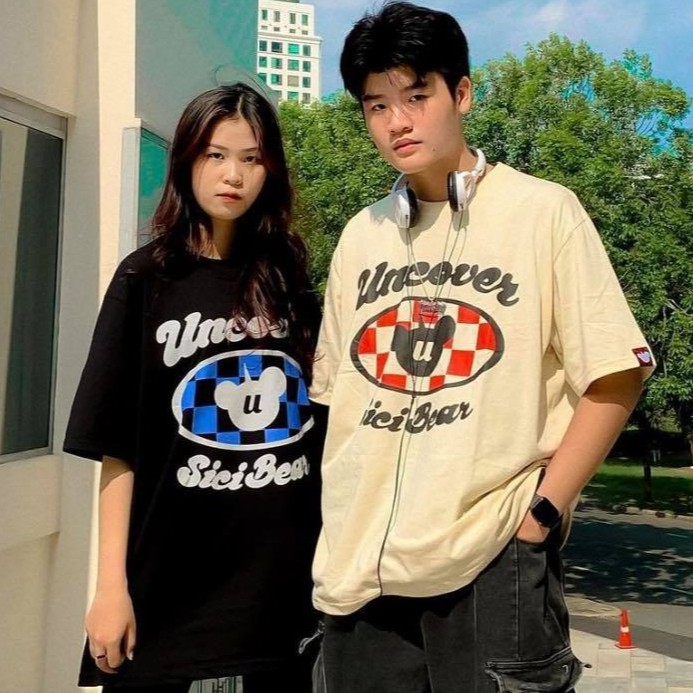 [Mã SKAMSALE07 giảm 10% TỐI ĐA 100K đơn150K] Áo thun UNCOVER Caro full tag nam nữ Kun shop