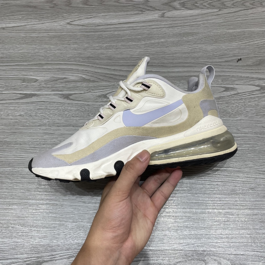Giày 2hand Nike Air Max 270 React 'White Fossil' - CT1287 100 - SIZE 37.5 - 373
