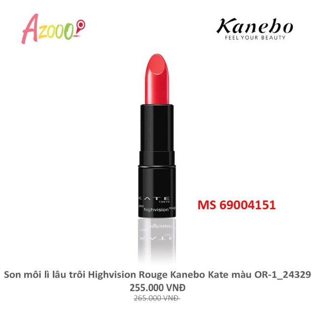 Son môi lì lâu trôi Kanebo Kate màu đỏ cam, màu cam, màu đỏ, màu hồng baby | BigBuy360 - bigbuy360.vn