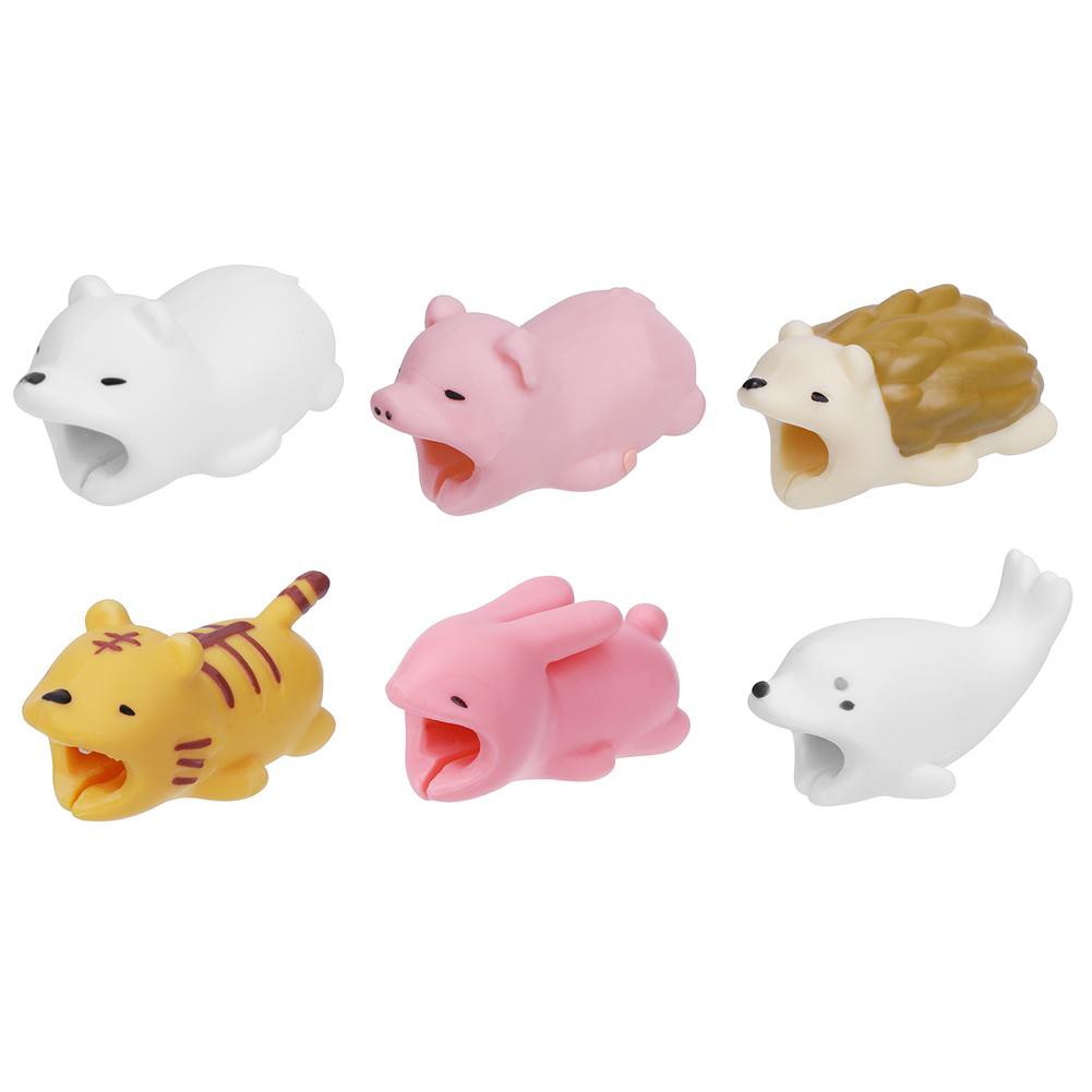 Đầu PVC hình động vật bảo vệ đầu dây cáp dữ liệu USB chống đứt
