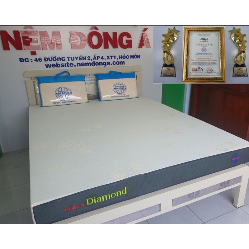 Nệm memory foam đông á Diamond cao cấp rút chân k