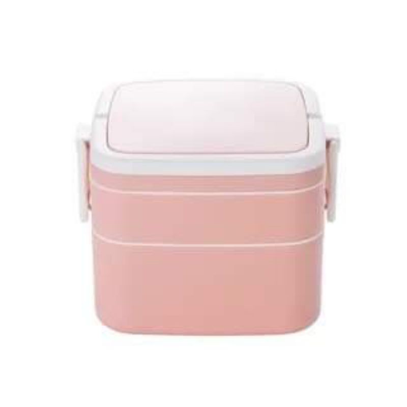 Hộp cơm vuông 2 tầng