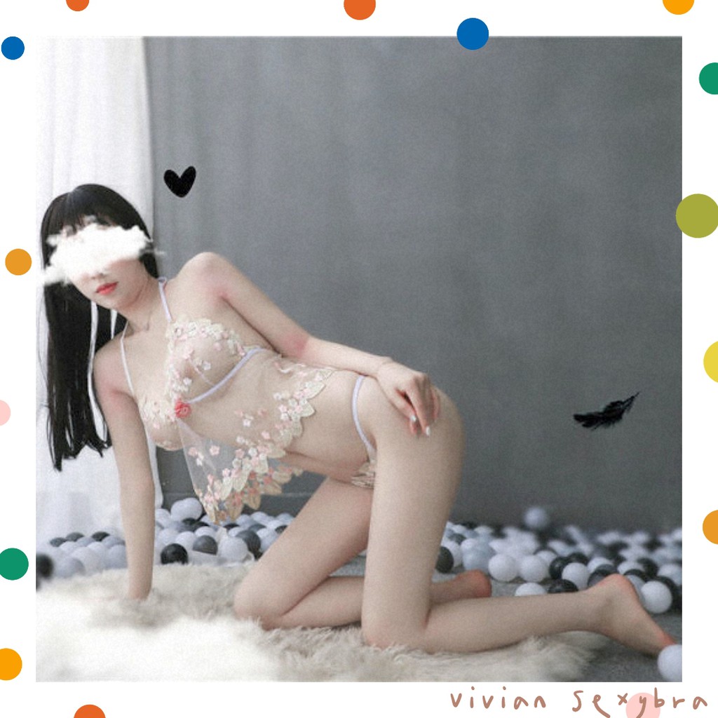 😘Sexy Đồ Ngủ❤️hai dây phố 2 Dây Sexy Dễ Thương Và Quần Lót---Freesize 40-65kg---006 | BigBuy360 - bigbuy360.vn