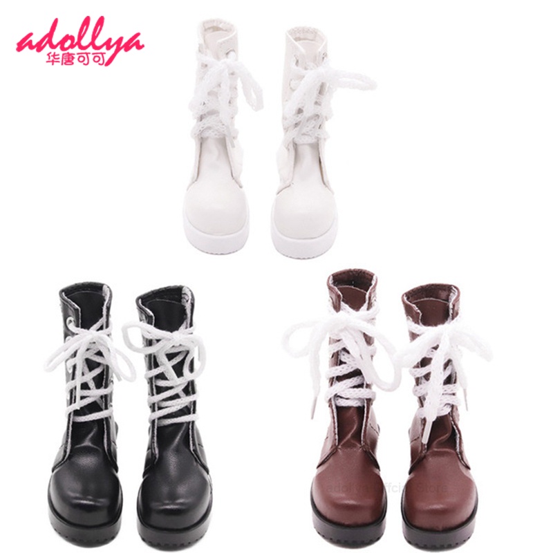 Giày Bốt Da PU 8cm Thời Trang Dành Cho Búp Bê 1/3