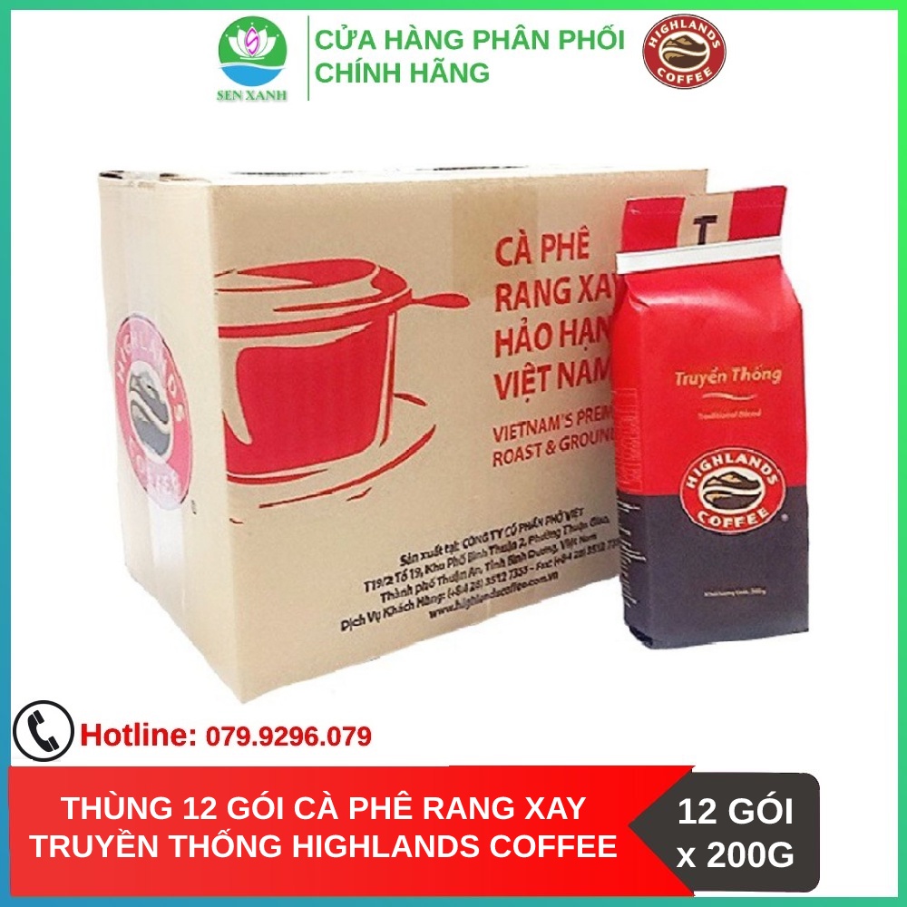 [SenXanh CAFE] Mua 3 gói tặng 1gói Cà phê Rang xay Truyền thống Highlands Coffee 200g | BigBuy360 - bigbuy360.vn