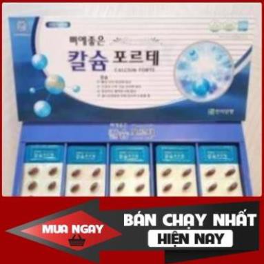 Viên uống bổ sung canxi HANMI Hàn Quốc hộp màu xanh 120 viên - 400mg (Calcium Forte)