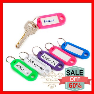 Combo 20 Thẻ Đánh Dấu Chìa Khóa Móc Khóa Xe