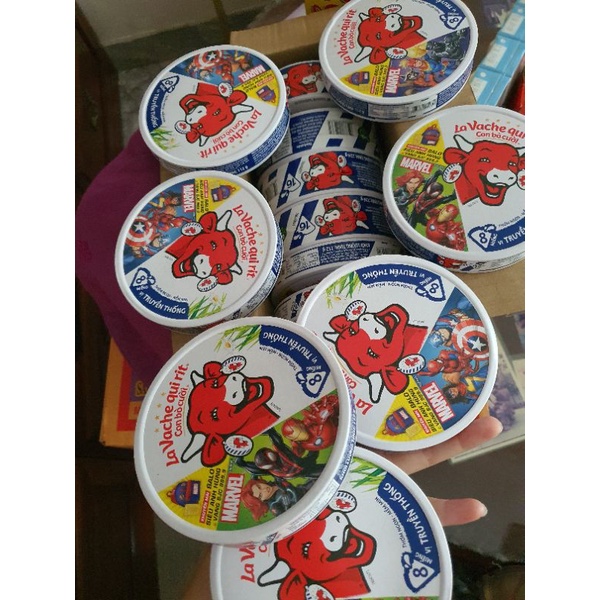 Phô mai hình con bò cười 16 miếng