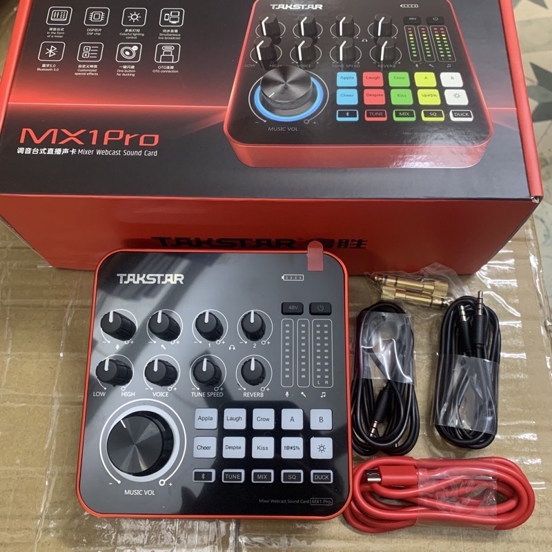 Sound Card TAKSTAR MX1-PRO Thu âm Livestream chuyên nghiệp mẫu mới nhất 2021 bảo hành 1 năm