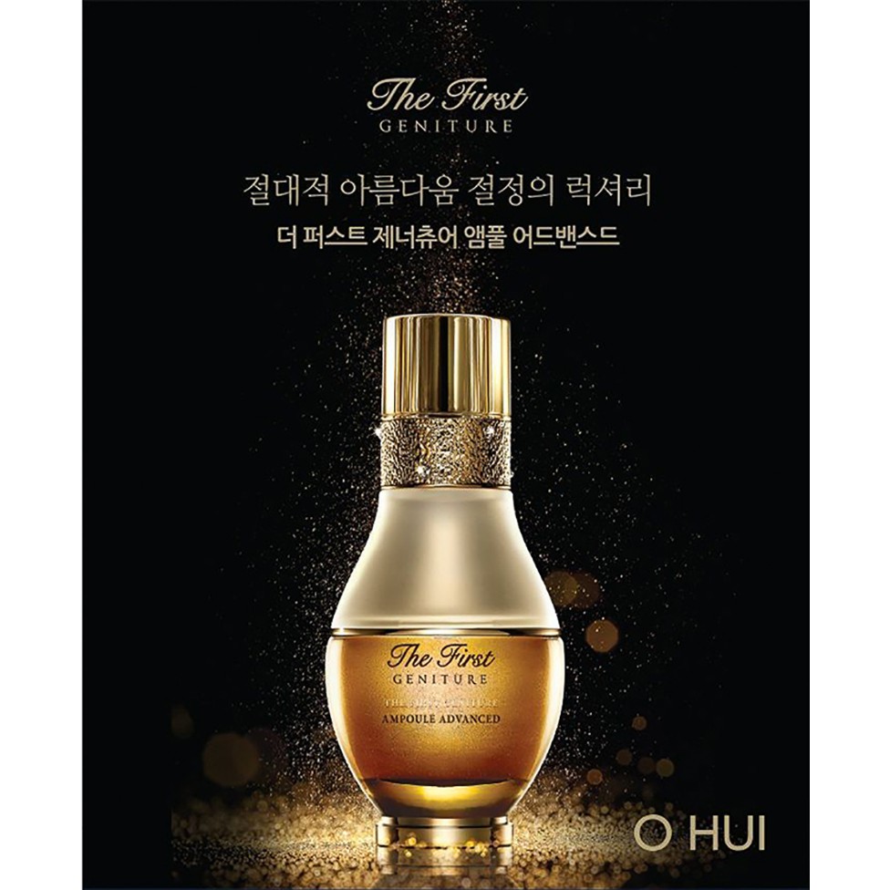Tinh chất vàng Ohui The First Ampoule siêu hồi sinh da với thành phần vàng 24K 20ml