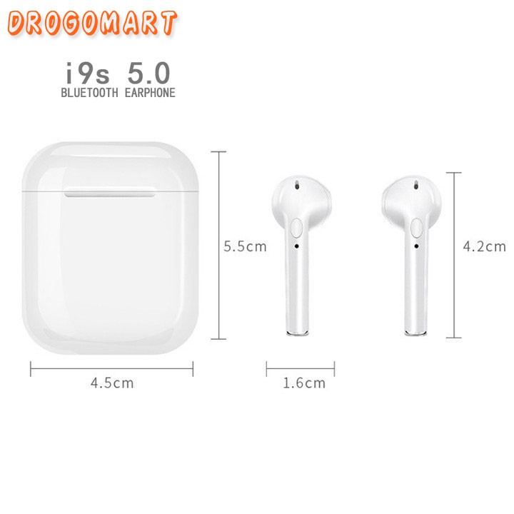 ( FREESHIP 99K ) Tai nghe AirPods bluetooth nhét tai TWS I9S v5.0 Âm thanh cực hay Bảo Hành 6 tháng