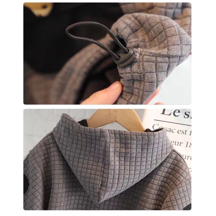 Bộ nỉ thể thao cho bé trai hàng thu đông loại 1