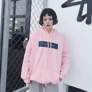 UNIQUE FOR RETRO HOODIE - MÀU HỒNG PHẤN - MÀU XÁM NHẠT ( hàng oder)
