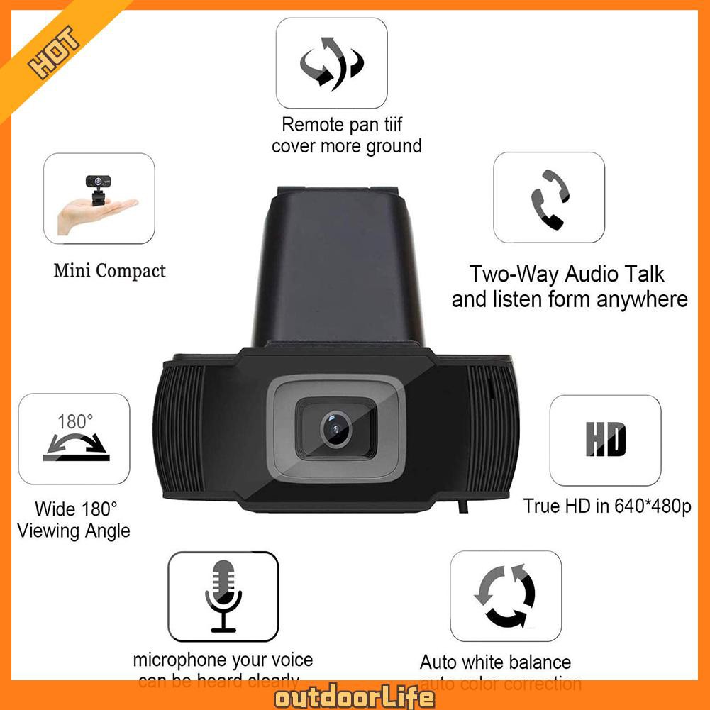 Webcam Usb 2.0 Xoay Được 12mp Cho Máy Tính | BigBuy360 - bigbuy360.vn