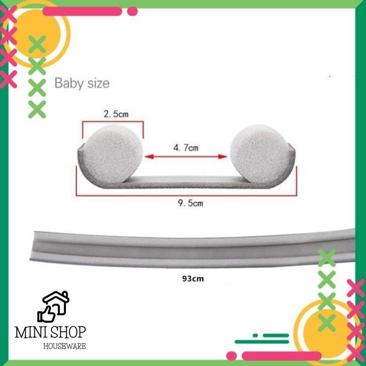 (Sỉ 10 Cây) Thanh Nẹp Xốp Chặn Khe Cửa - Ron, Đệm Cửa – Ngăn Côn Trùng, Thoát Hơi Máy Lạnh, Chống Ồn,Bụi Bẩn