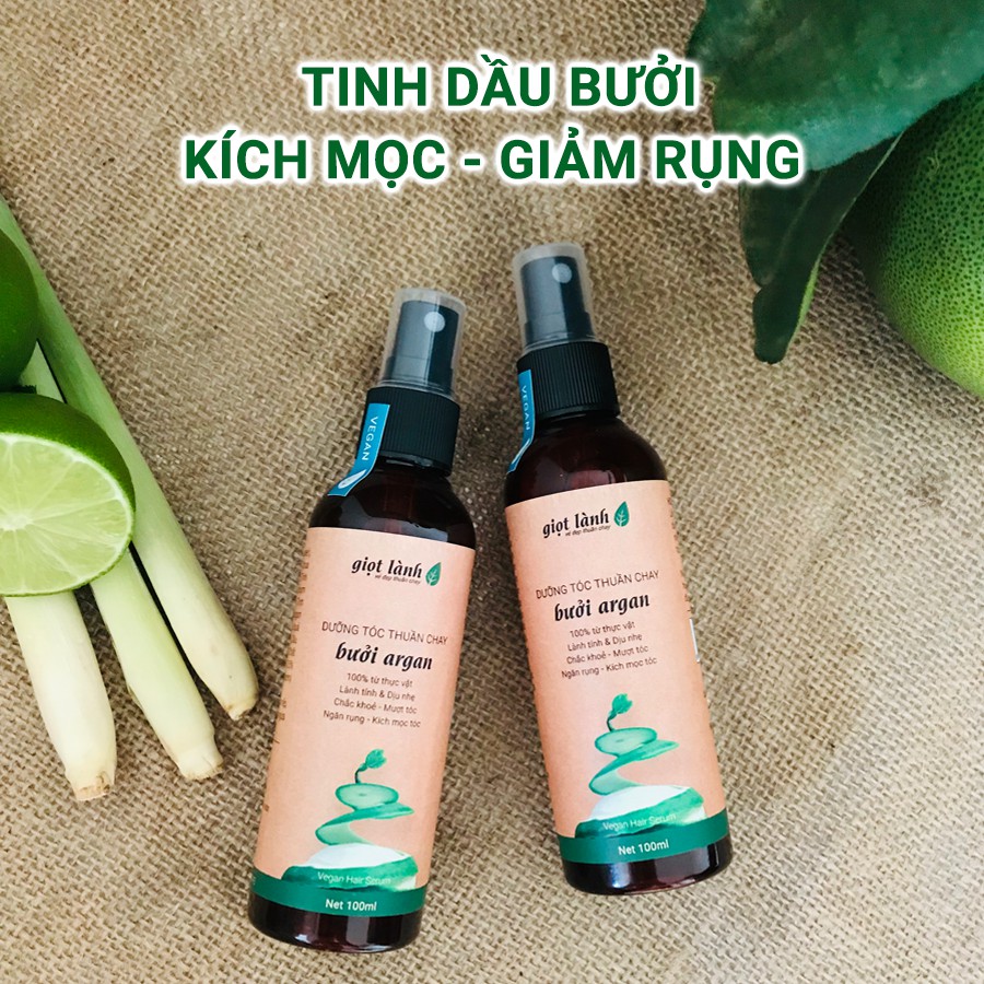 Xịt tóc tinh dầu bưởi, kích mọc tóc, giảm gãy rụng Giọt Lành 100ml