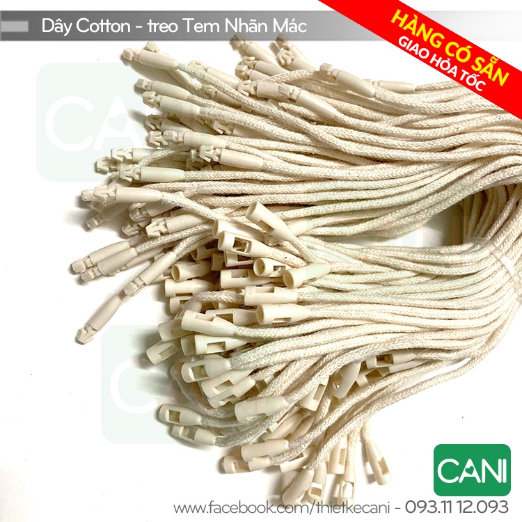 Dây sợi COTTON treo Tag nhãn mác - Loại cao cấp CANI