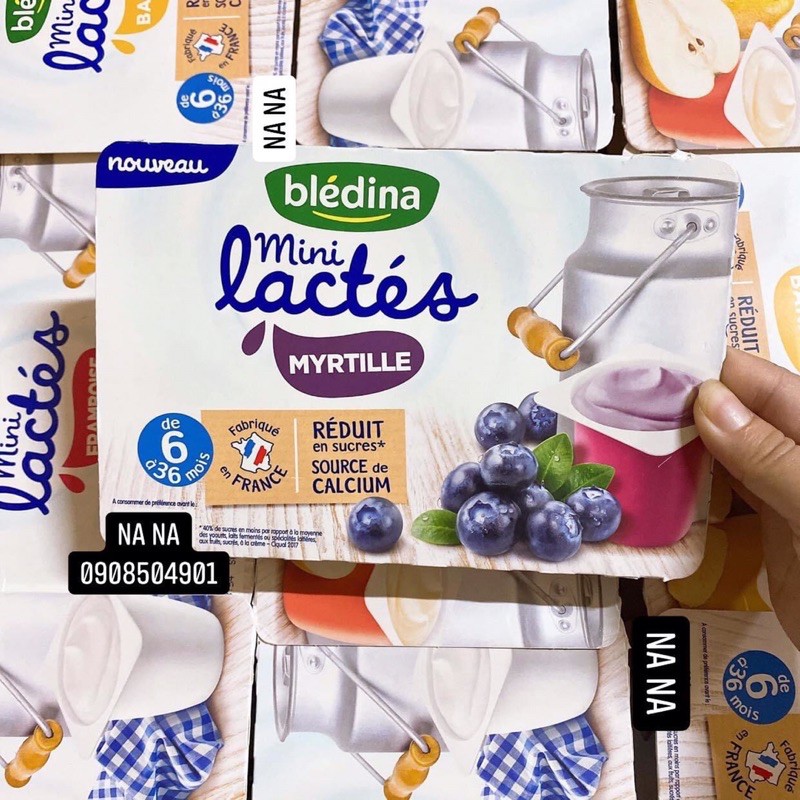 SỮA CHUA BLEDINA MINI LACTES NHIỀU VỊ