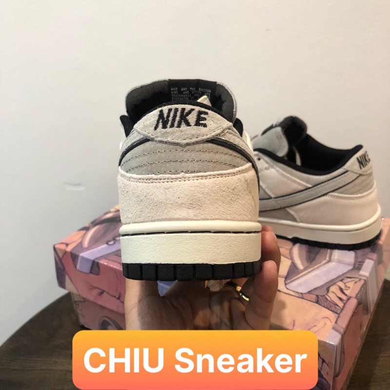 Giày sneaker nam nữ Sb Dunk low Otomo xám da lộn phiên bản cao cấp giày Sb Dunk cổ thấp xám da lộn