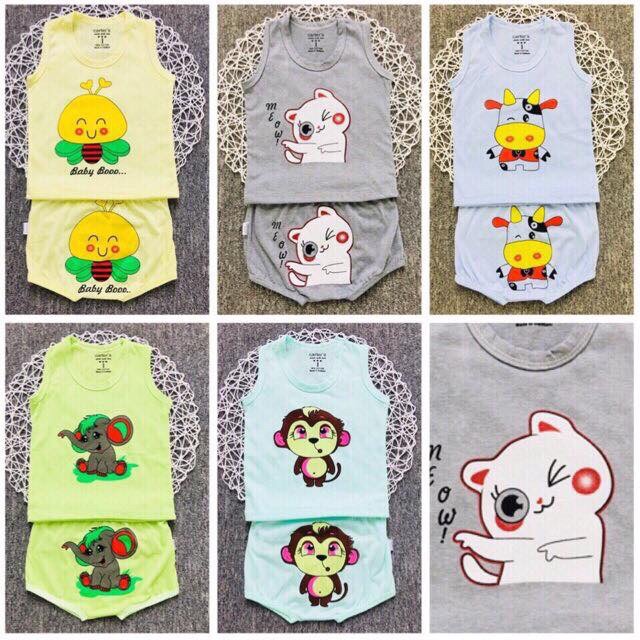 5 bộ ba lỗ cho bé 5-15kg nhiều mẫu ( giao ngẫu nhiên theo giới tính của bé)