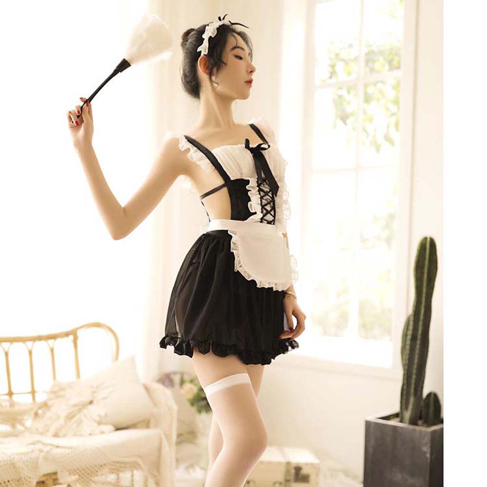 Bộ Đồ Lót Hóa Trang Người Hầu Phối Ren Quyến Rũ Dành Cho Nữ | BigBuy360 - bigbuy360.vn
