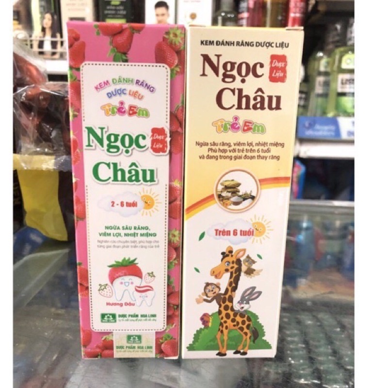 Kem đánh răng dược liệu Ngọc Châu cho bé