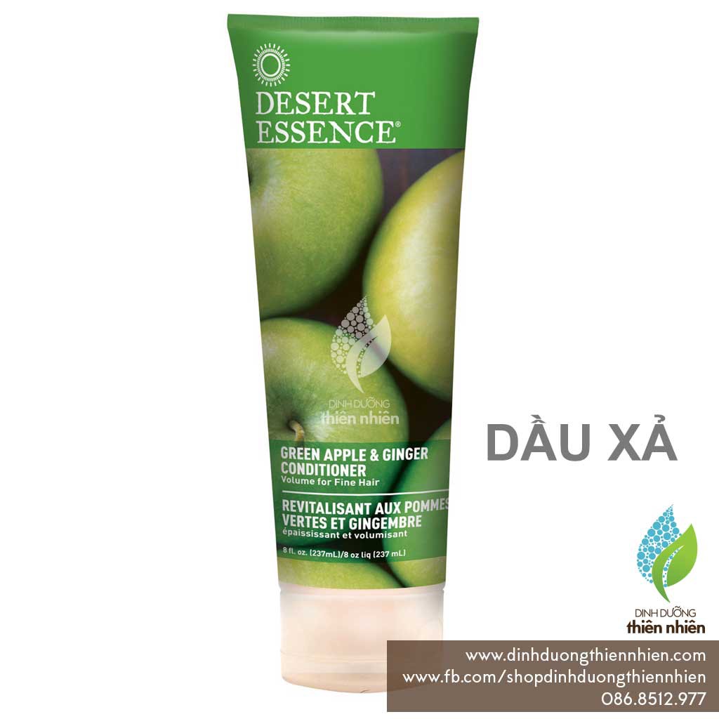 Dầu Gội Hữu Cơ Desert Essence, Giúp Tóc Dày, Hương Táo & Gừng, 237ml