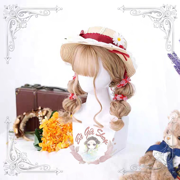 [Nhiều mẫu] Tóc giả nguyên đầu có da đầu wig lolita