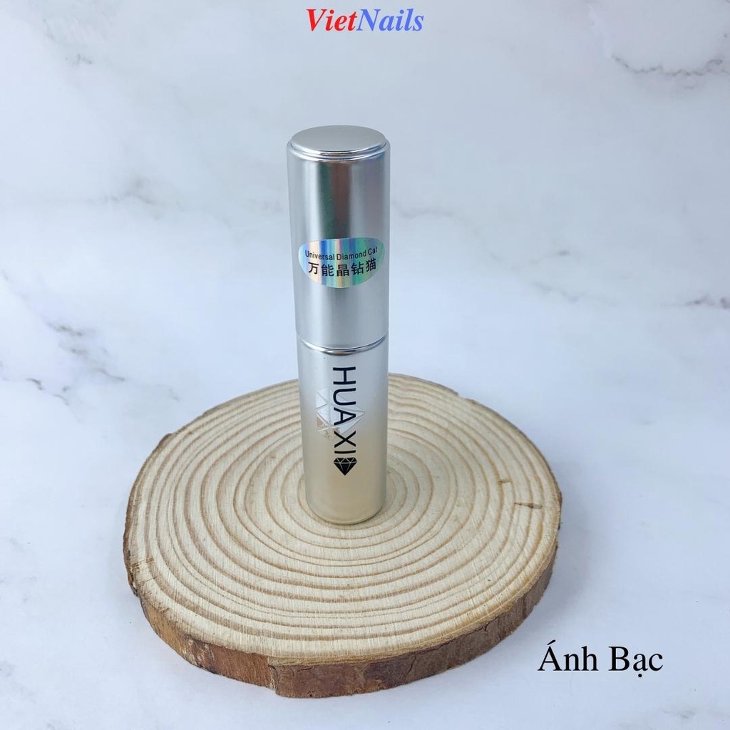Top Mắt Mèo Huaxi Sơn Gel Mắt Mèo Kim Cương Ánh Nhũ Lấp Lánh