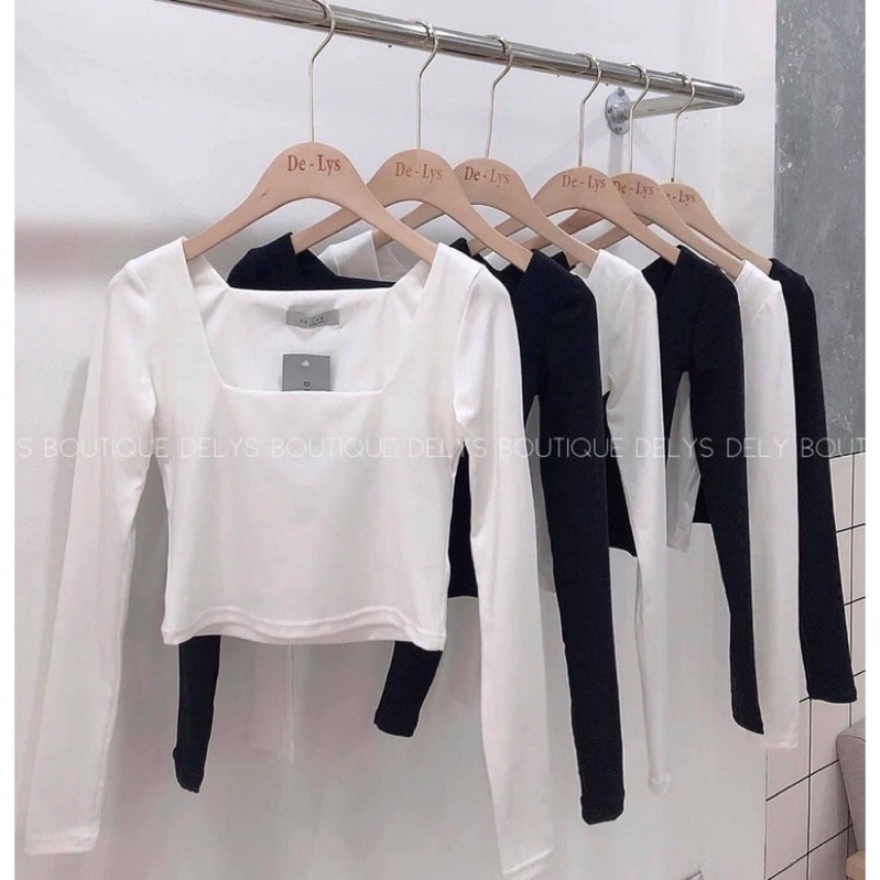 Áo Thun CRT Dài Tay Cổ Vuông