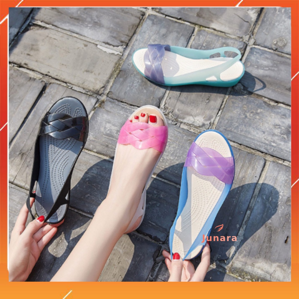 Giầy sandal nữ cao 4cm đi biển, đi mưa tiện lợi (SD6)
