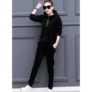 Bộ nhung lót nỉ dày nữ siêu ấm