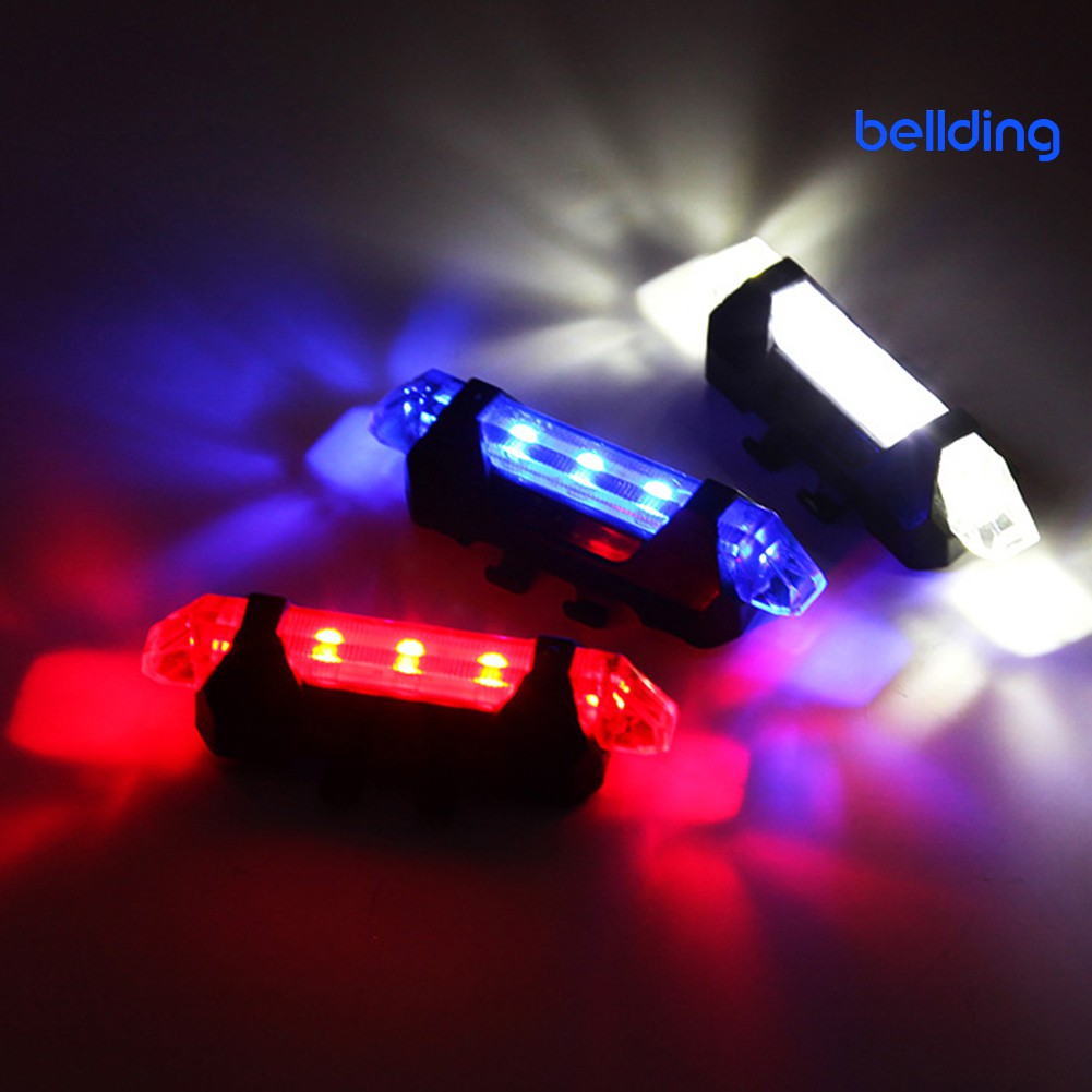 Đèn Gắn Đuôi Xe Đạp 5 Bóng LED Sạc Bằng Cổng USB