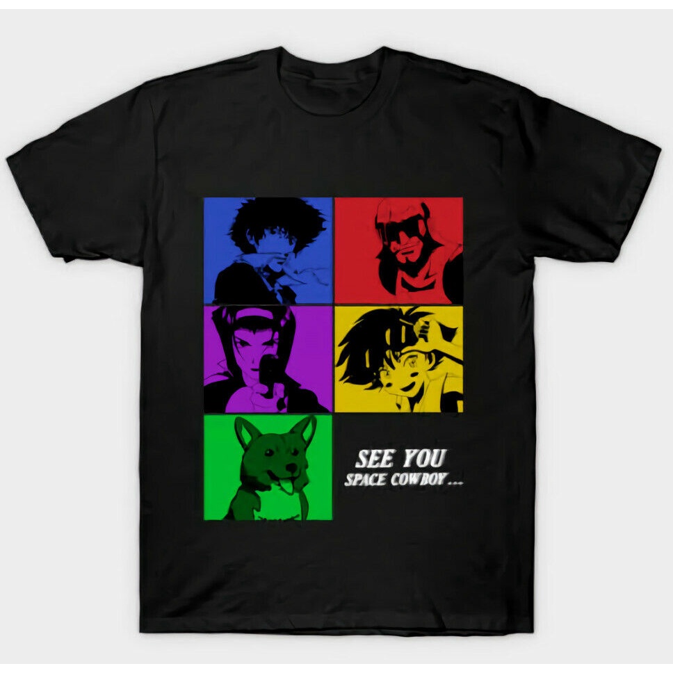 Áo thun dễ thương mới nhất Cowboy Bebop See You Space Cowboy Pop Artga Áo tốt