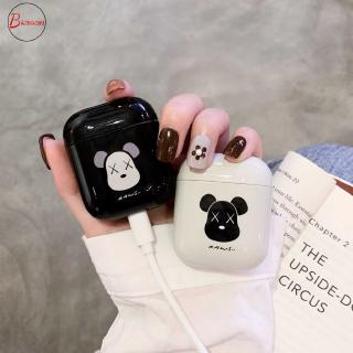 Vỏ ốp chú gấu đáng yêu bảo vệ hộp sạc tai nghe Apple Airpod 1 2