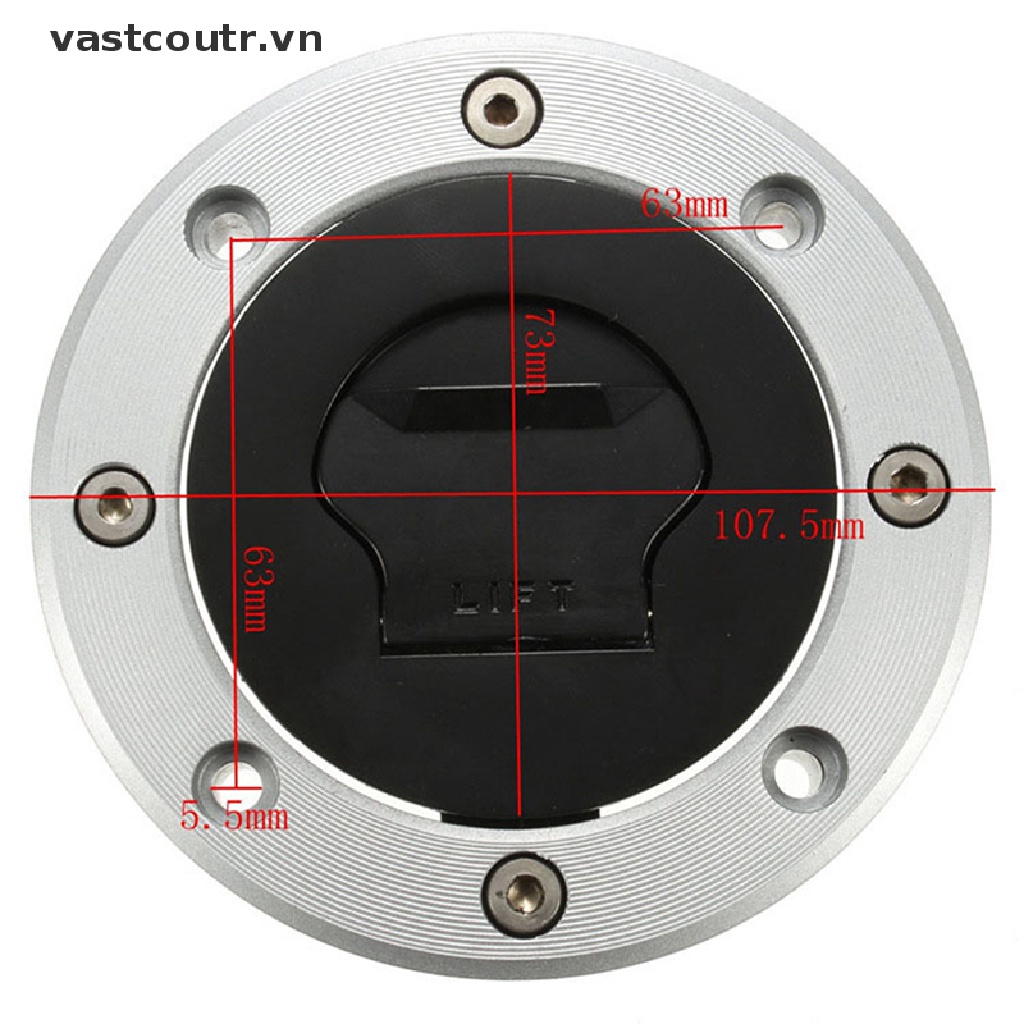 1 Bộ Nắp Đậy Bình Nhiên Liệu Xe Máy GSXR600 Chất Lượng Cao
