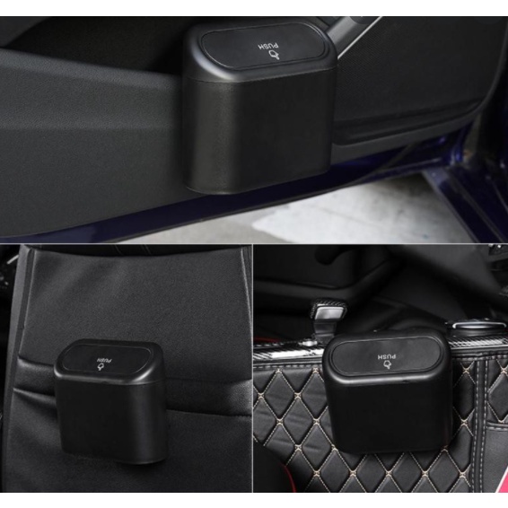 1 Thùng Rác Mini Có Nắp Chống Rò Rỉ Dành Cho Xe Hơi Xe Tải Xe Tải Xe Buýt Xe Buýt