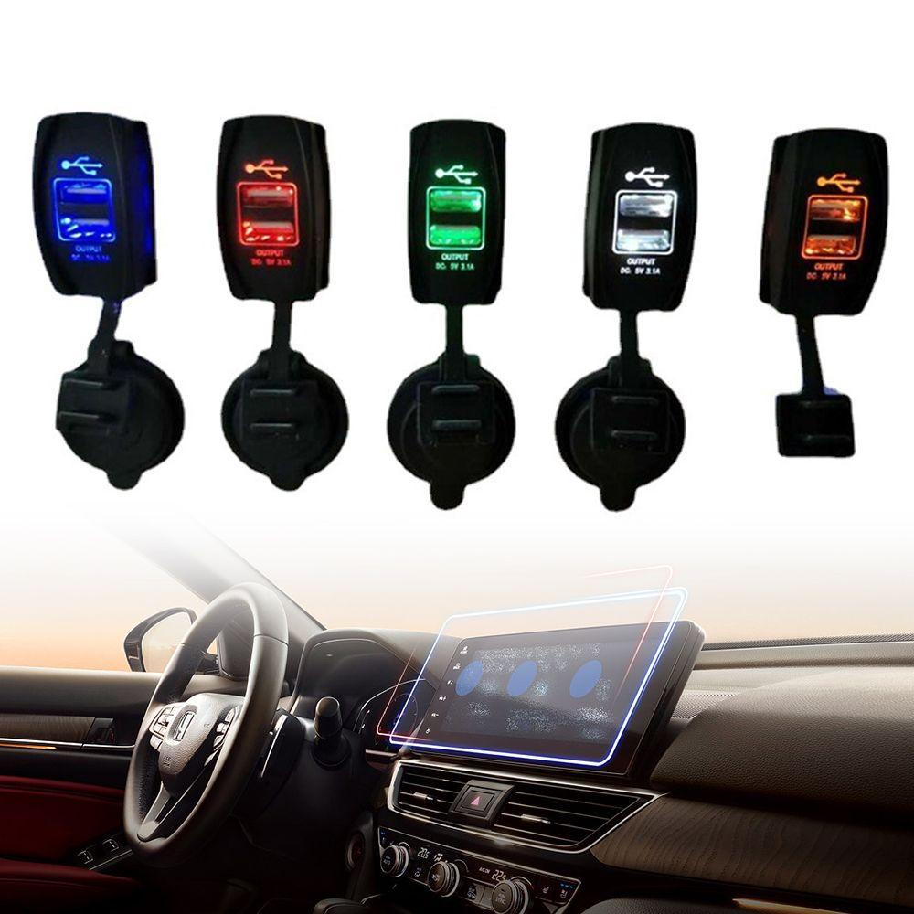 Tẩu Sạc Cổng USB Kép Thông Dụng Cho Xe Hơi / Xe Máy