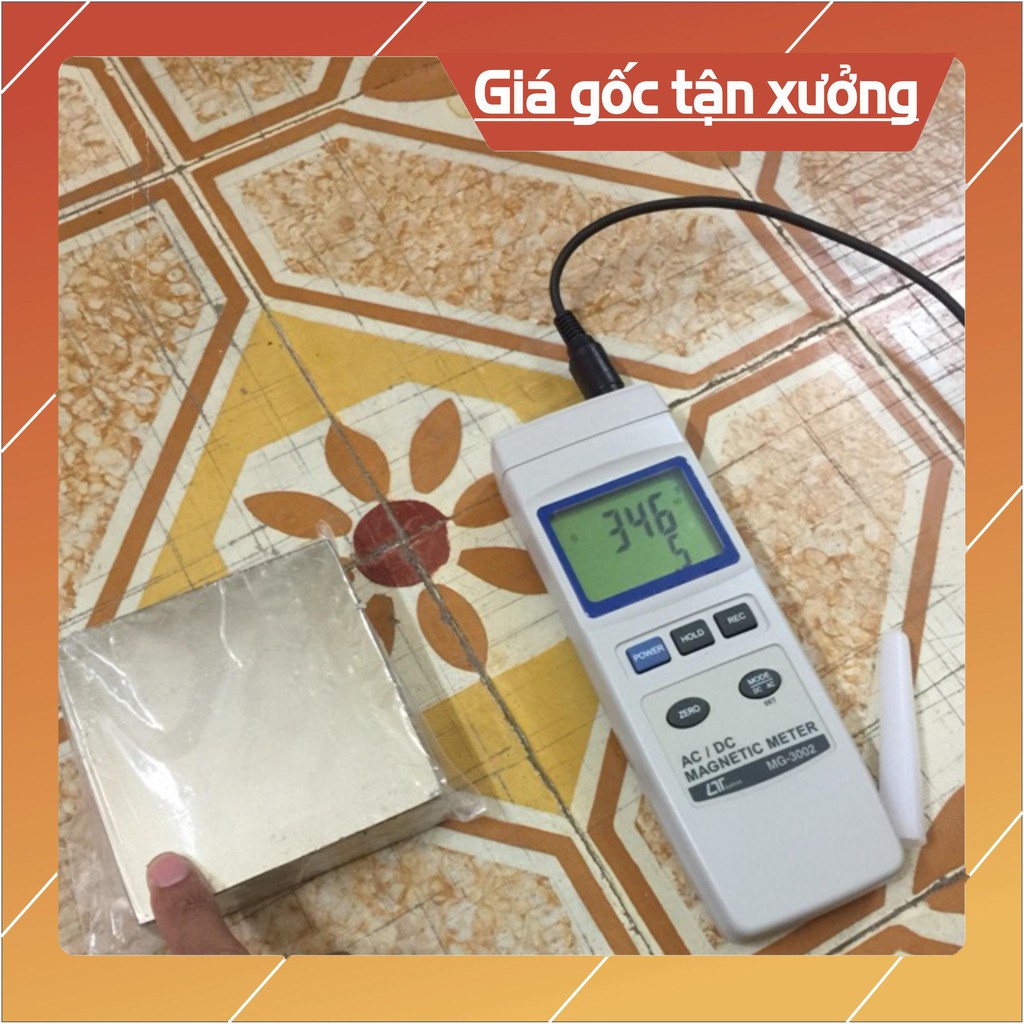 [Xả Kho Giá Xưởng] Nam châm đất hiếm 100x100x30mm lực từ siêu mạnh, loại nam châm siêu to siêu cường. cẩn thận khi sd