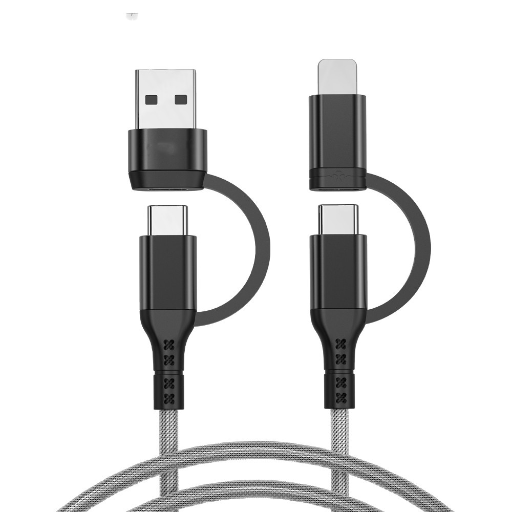 Accezz Cáp Sạc Nhanh 60W 4 Trong 1 PD Cho iPhone MacBook 480Mbps 60W 20V / 3A