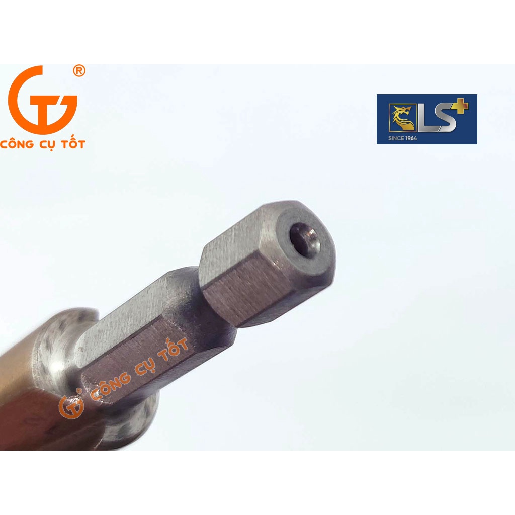 Mũi khoan tháp bước thẳng chuôi lục LS+