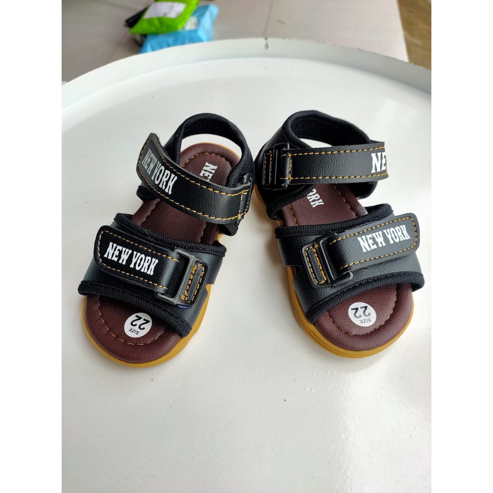 Giày sandal da PU mềm mại thời trang cho bé trai (0-24 tháng tuổi)