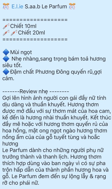 [Mẫu thử] Nước hoa Nữ Elie Saab Le Parfum | BigBuy360 - bigbuy360.vn