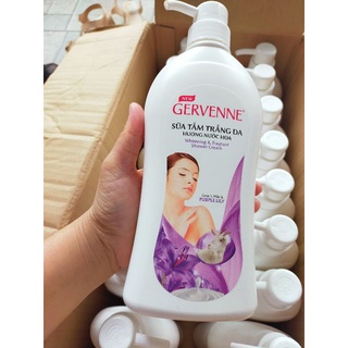 Sữa tắm Gervenne trắng da hương Lily 450g
