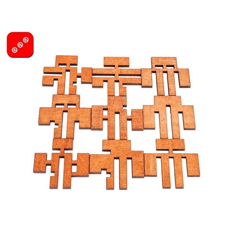 ✔️✔️ Trò chơi tháo lắp gỗ WOODEN PUZZLE - FN0712 - Trò chơi Trí tuệ, phát triển EQ, IQ ...