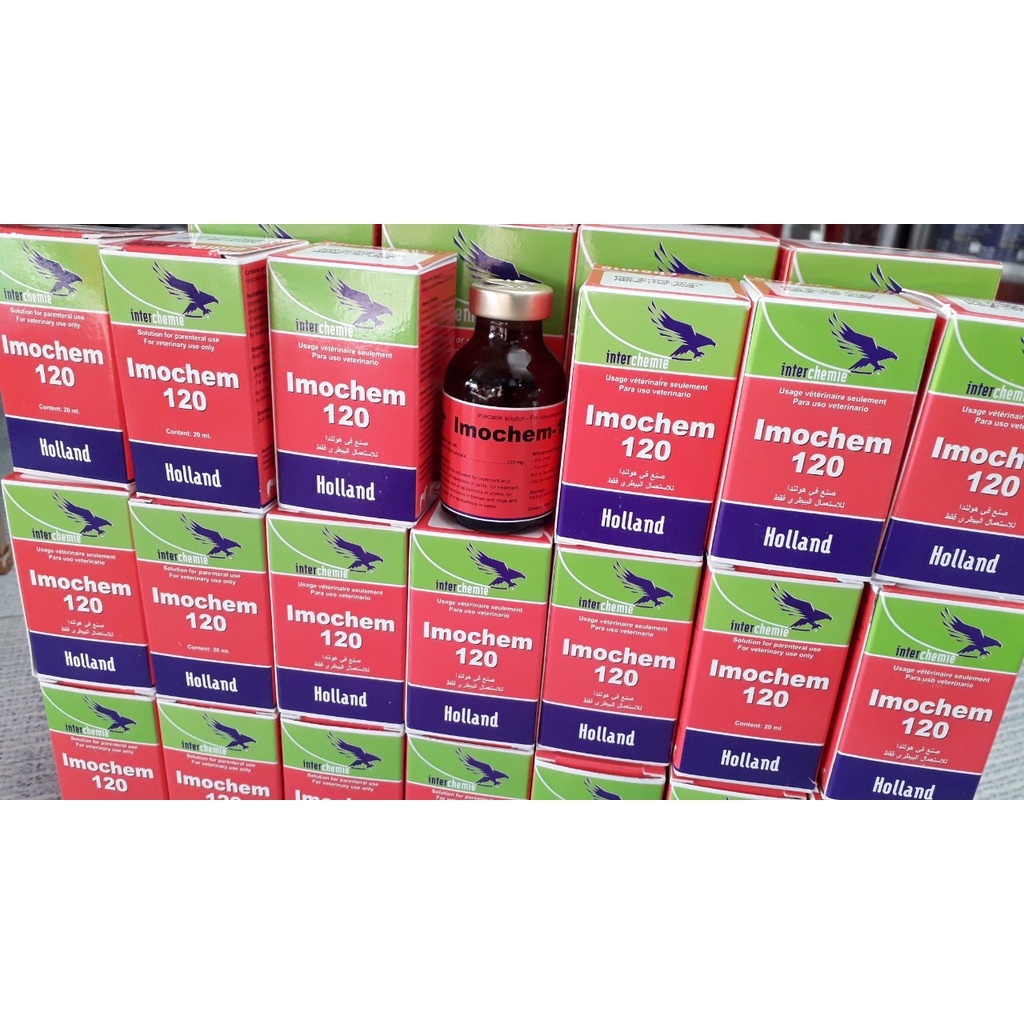 Imochem 20ml. Ký sinh trùng máu gia súc, chó, ngựa