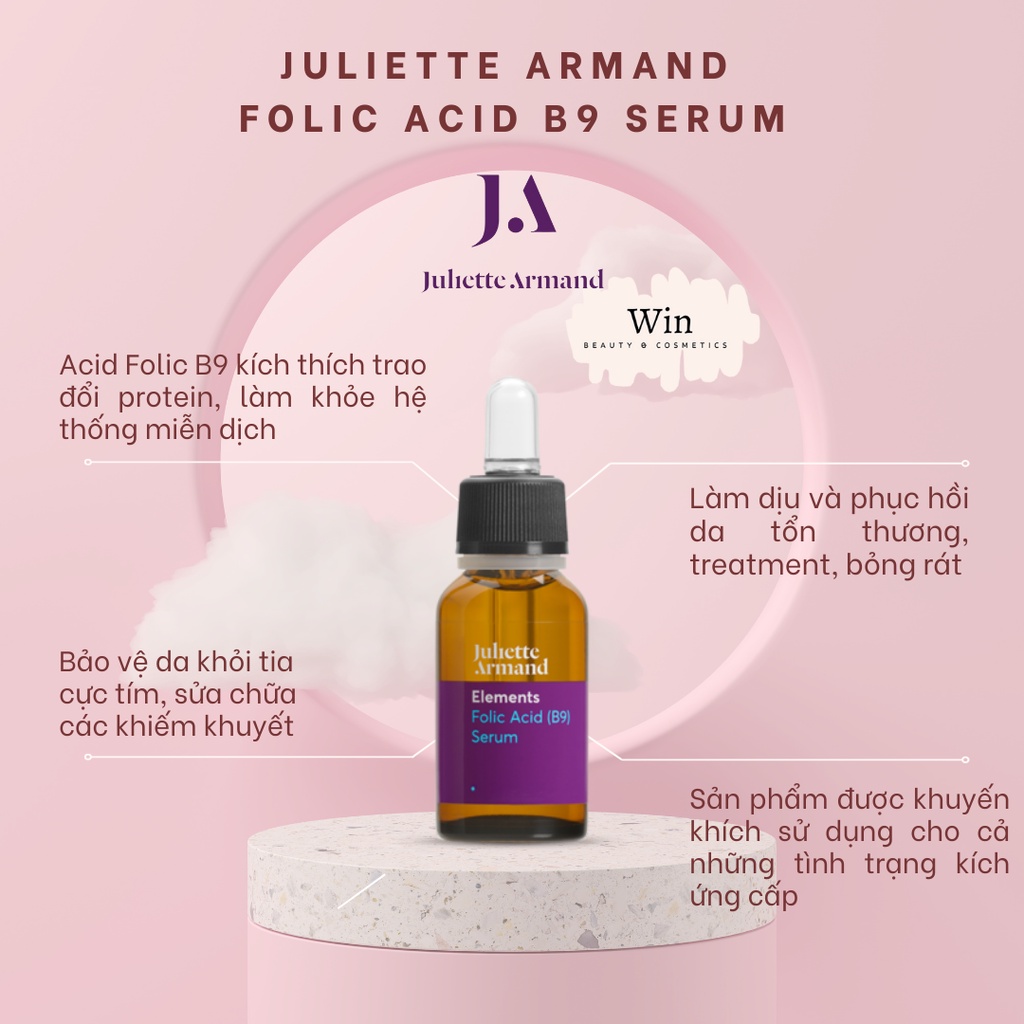 [Hàng Công Ty] *Lưu Mã 15% Trên Sản Phẩm* Serum B9 Juliette Armand Tinh Chất Phục Hồi Làm Dịu Da Folic Acid B9 Serum Ja