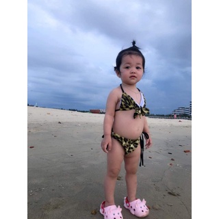 bikini, áo tắm,đồ bơi da beo liền thân cho bé