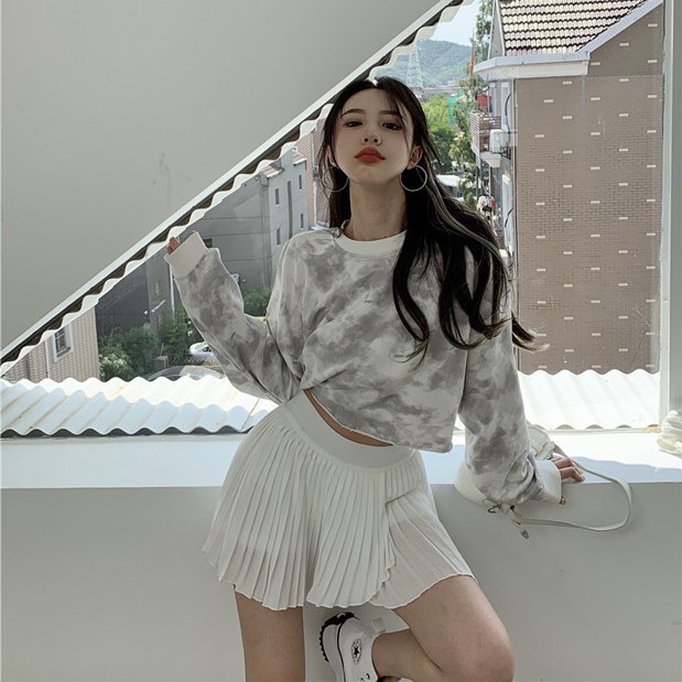Áo Sweater Dáng Rộng Tay Dài Cổ Tròn Màu Vàng Kem Kiểu Vintage Hàn Quốc Thời Trang Mùa Thu 2020 Dễ Thương | BigBuy360 - bigbuy360.vn