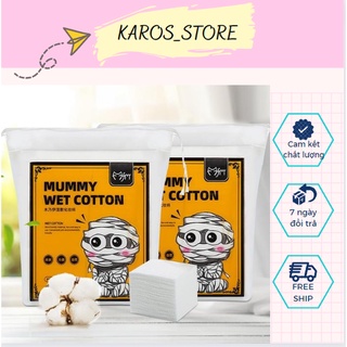 Bông tẩy trang co dãn 200 miếng bông đắp tonner Lotion mask